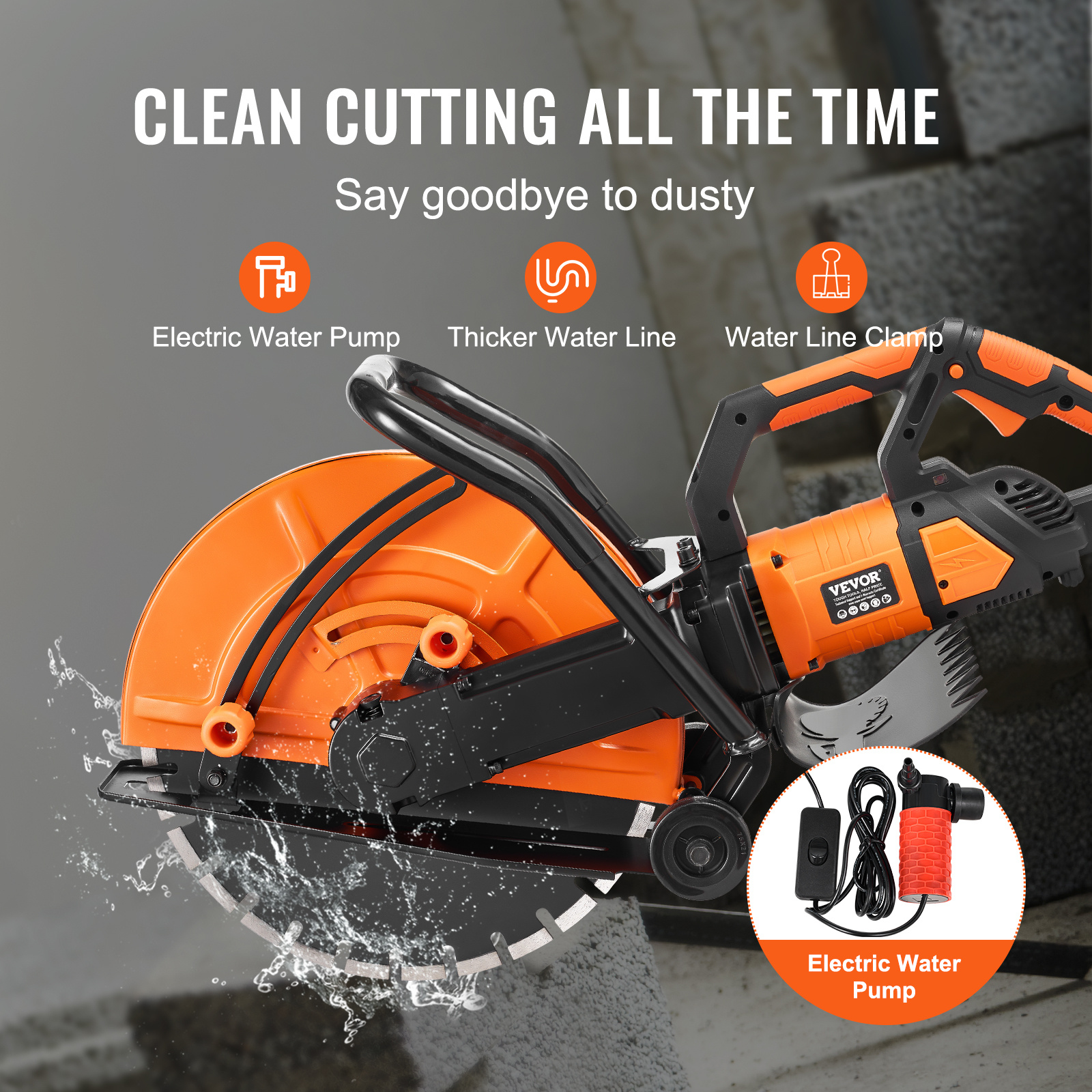 Cortadora Industrial Pro-Cut 3200W – Precisión Extrema para Concreto y Piedra - Imagen 7
