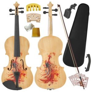 Violín Profesional 4/4 Full-Size - Sonido Premium y Accesorios Completos