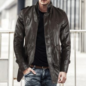 : Chaqueta 'Fortaleza Ejecutiva' - Cuero Premium con Forro Polar