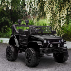 Camioneta Todoterreno Eléctrica Infantil 4x4 con Mando a Distancia (Negra