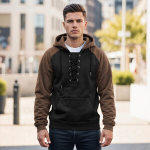 Sudadera Casual con Capucha y Cordón Ajustable para Hombre