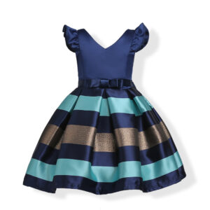 Vestido de Navidad Tipo Princesa con Copos de Nieve para Niña