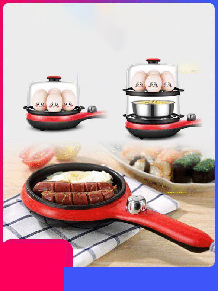 Household Breakfast Machine Stainless Steel Egg Steamer Egg Cooker Omelette Device Small Appliances Gift Gifts - Imagen 2