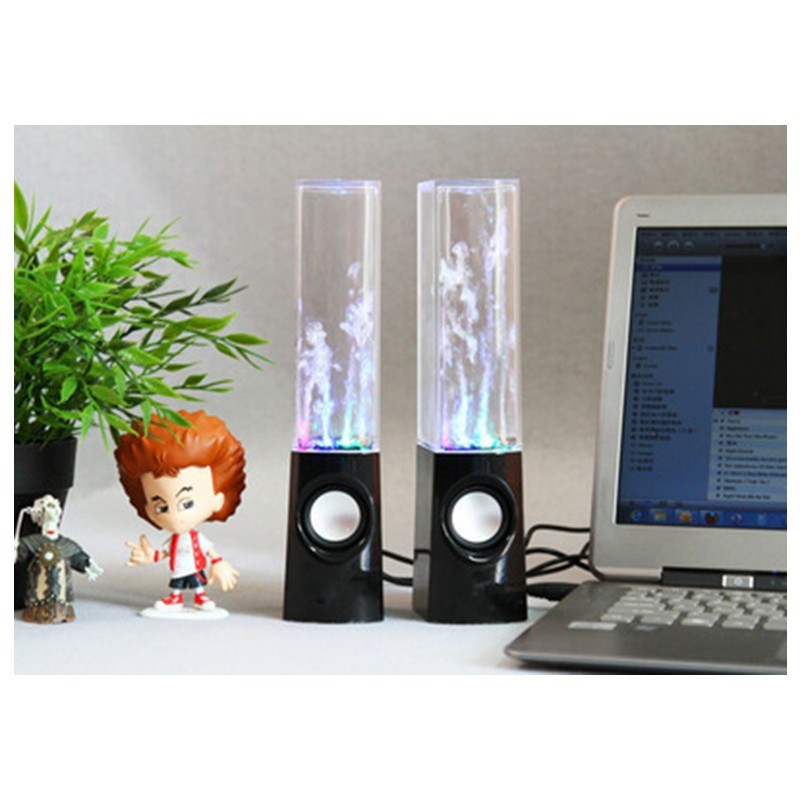 Dancing Water Speaker LED Light Fountain Speaker Family Party - Imagen 2