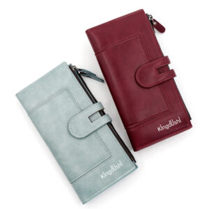 Fashion Minimalist Magnetic Buckle Multi-card Slot Zipper Bag