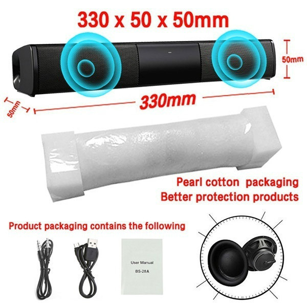 Home Theater Sound System Bluetooth Speaker Computer - Imagen 10
