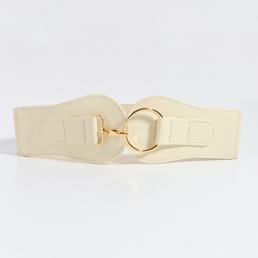 Women's Simple Sweet Cool PU Leather Decoration Wide Belt - Imagen 5