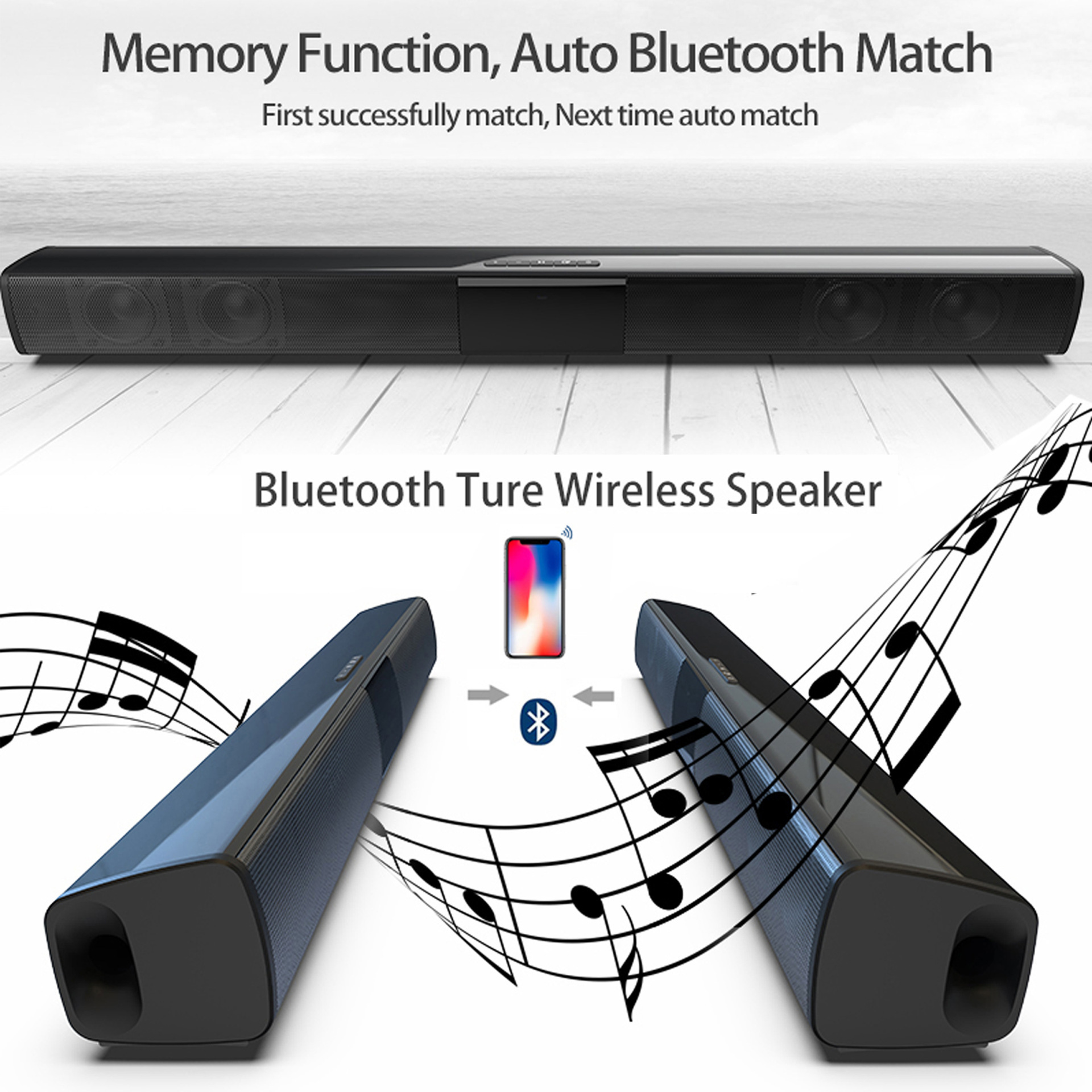 Home Theater Sound System Bluetooth Speaker Computer - Imagen 2