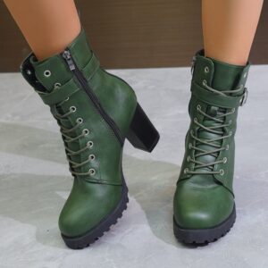 Botines de Tacón Alto con Cremallera y Confort Premium