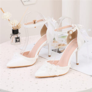 Zapatos Stiletto de Fiesta con Lazo Elegante y Punta Fina