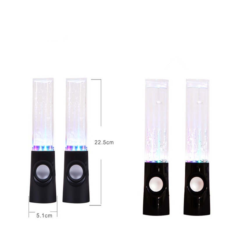 Dancing Water Speaker LED Light Fountain Speaker Family Party - Imagen 3