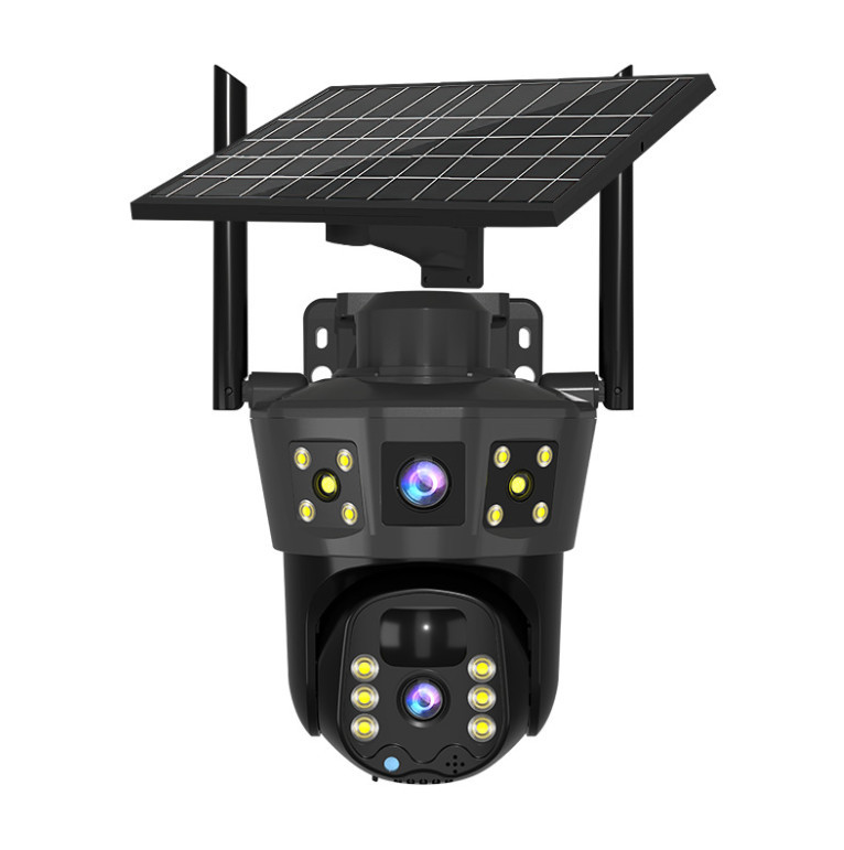 3 Screens Wireless Security Camera Wifi Solar Powered Voice PIR Cctv Outdoor UK - Imagen 8