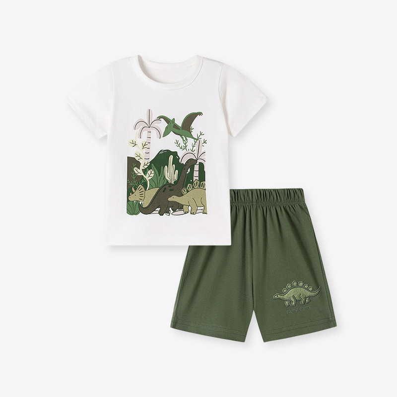 Conjunto de Verano con Camiseta de Dibujos Animados para Niño - Imagen 4