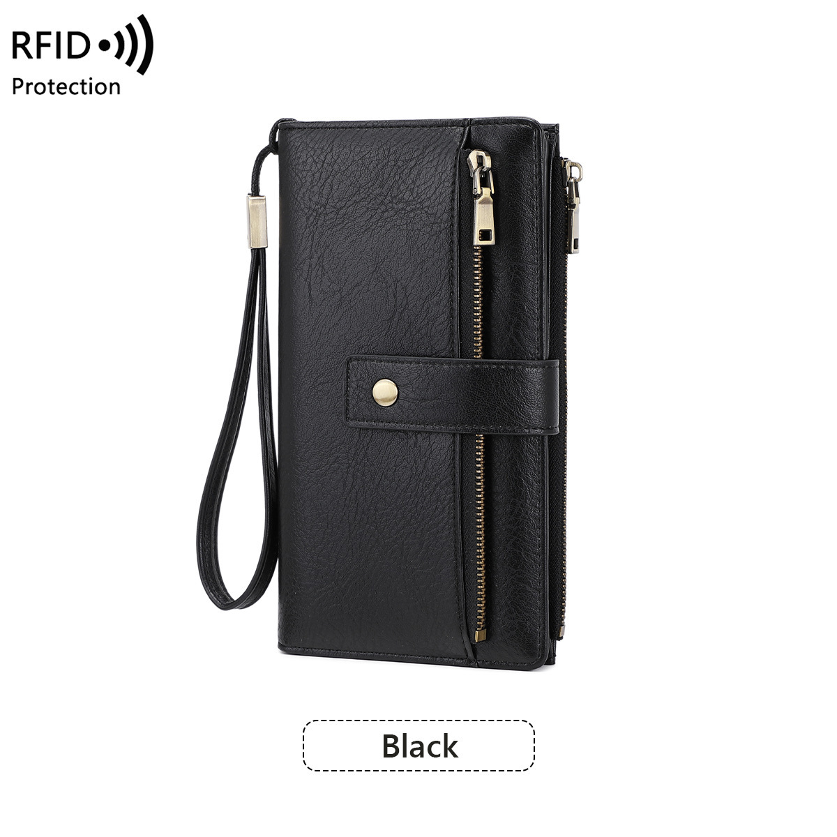 Anti-magnetic Womens Multi-Card Trifold Long Fashion Wallet - Imagen 3