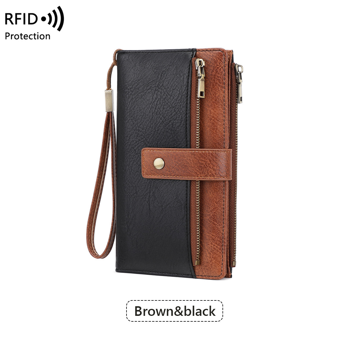 Anti-magnetic Womens Multi-Card Trifold Long Fashion Wallet - Imagen 2