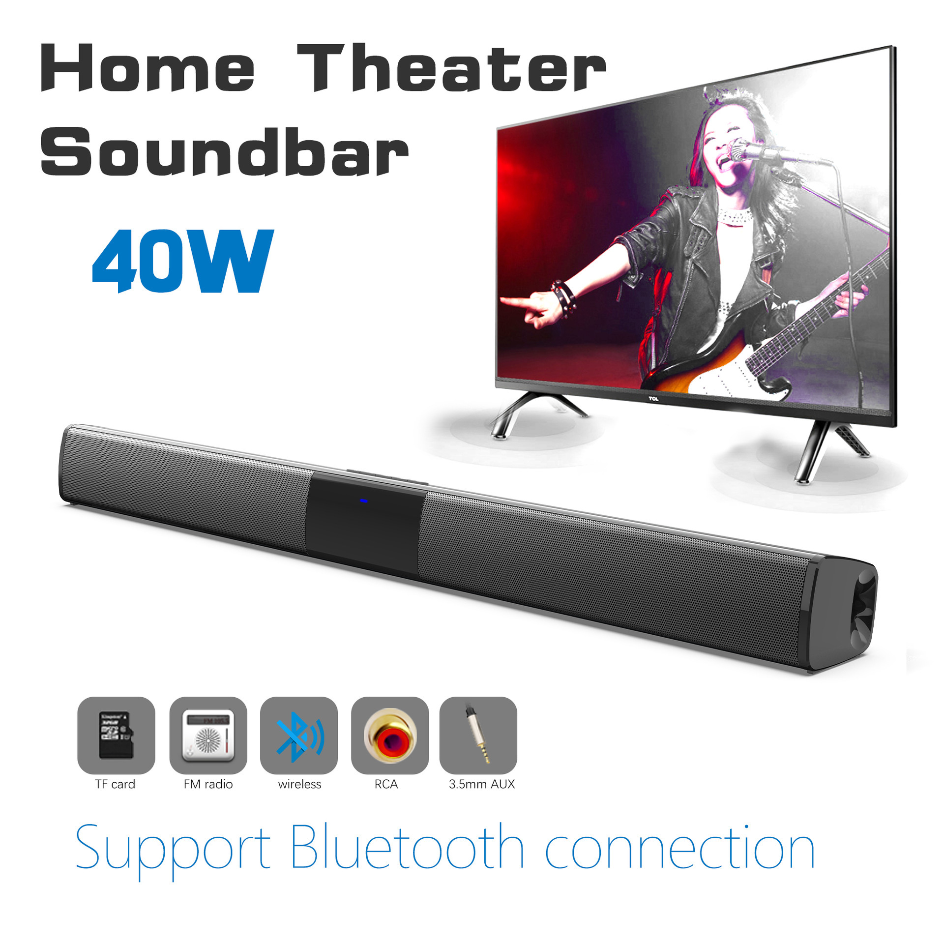 Home Theater Sound System Bluetooth Speaker Computer - Imagen 9
