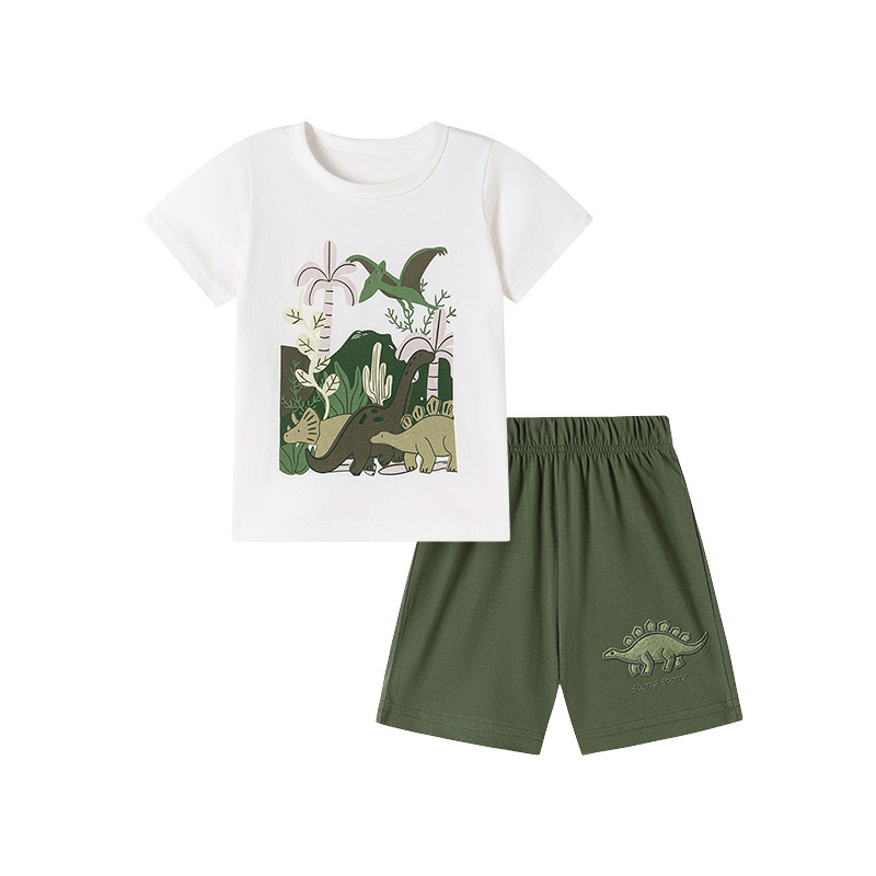 Conjunto de Verano con Camiseta de Dibujos Animados para Niño - Imagen 2
