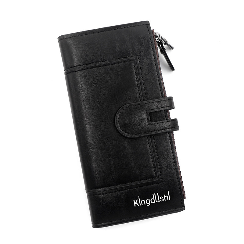Fashion Minimalist Magnetic Buckle Multi-card Slot Zipper Bag - Imagen 10
