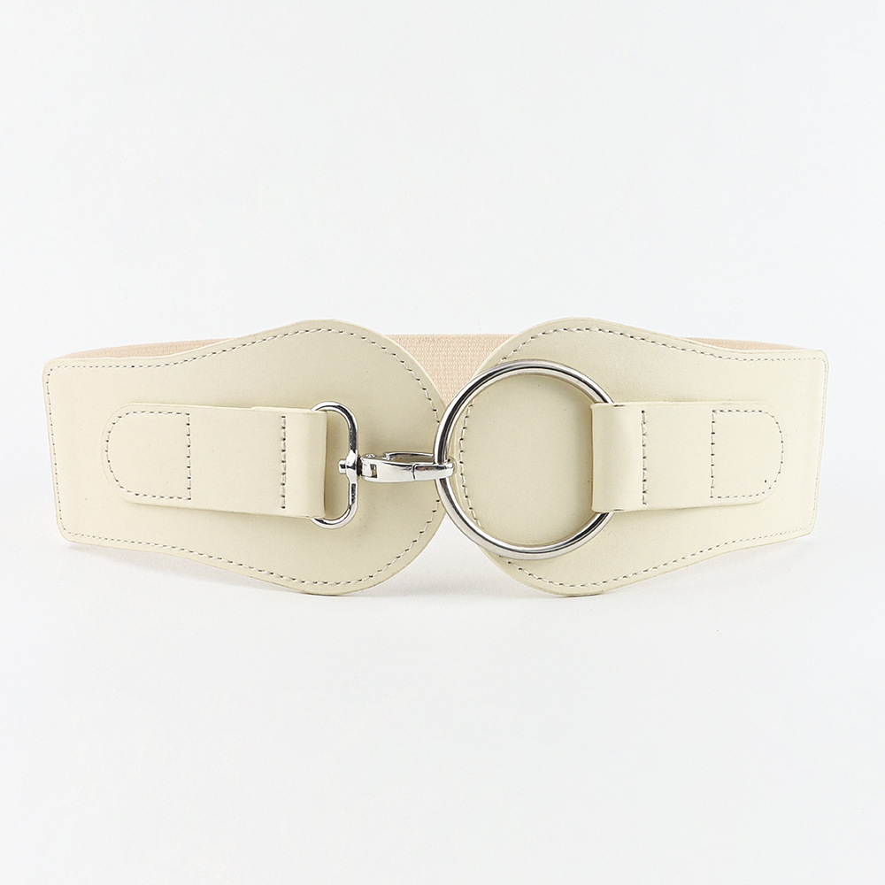 Women's Simple Sweet Cool PU Leather Decoration Wide Belt - Imagen 2