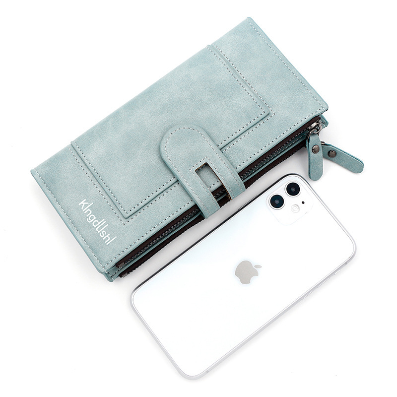 Fashion Minimalist Magnetic Buckle Multi-card Slot Zipper Bag - Imagen 5