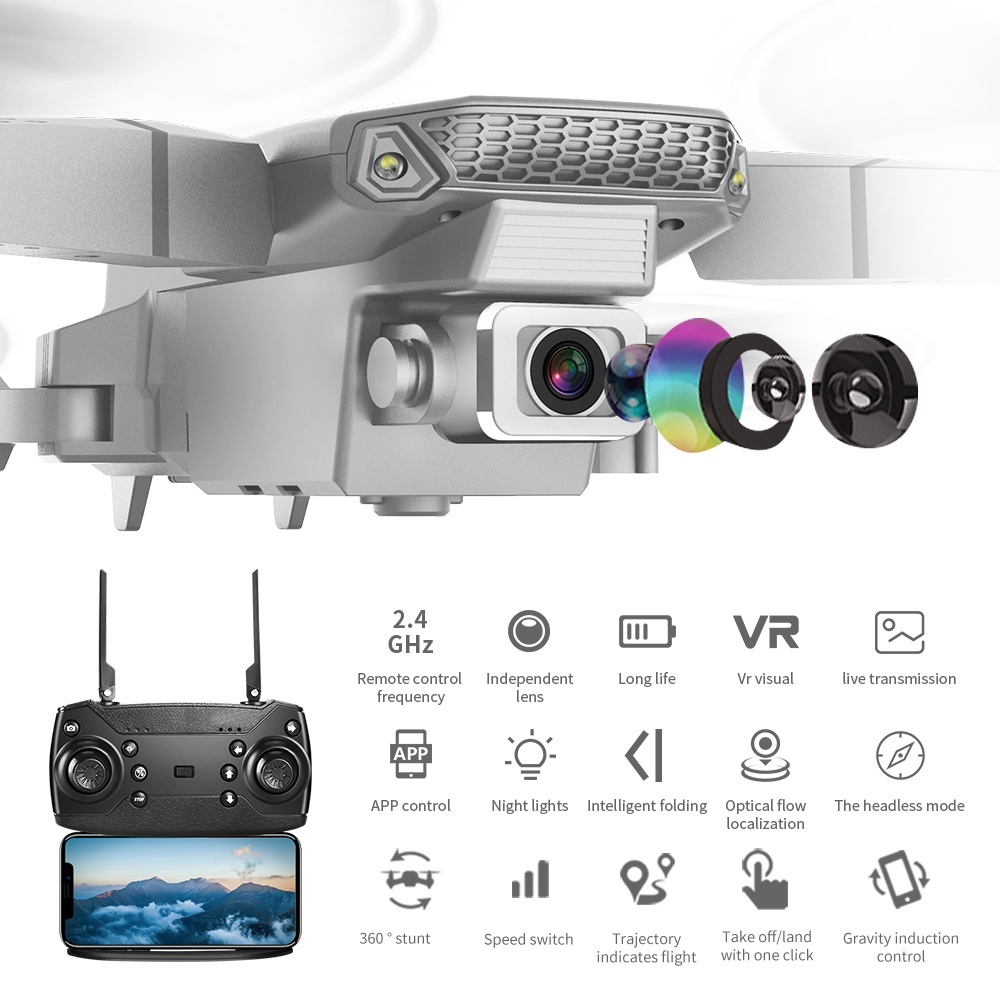 Folding Quadcopter Remote Control Drone Aerial Photography - Imagen 2