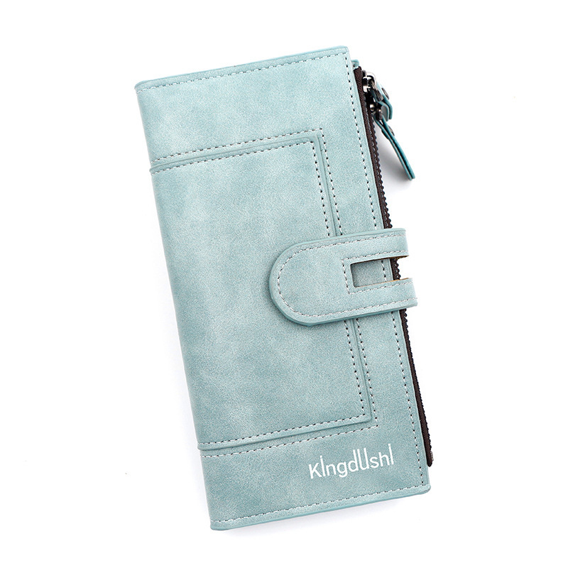 Fashion Minimalist Magnetic Buckle Multi-card Slot Zipper Bag - Imagen 2