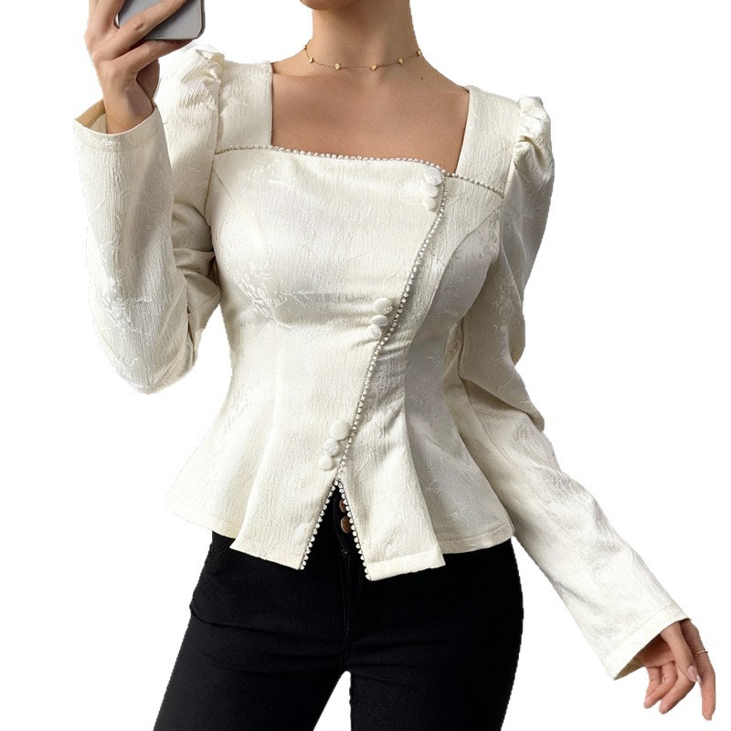 Woven Court-style Light Formal Dress Intricately Crafted Top Fashionable - Imagen 6