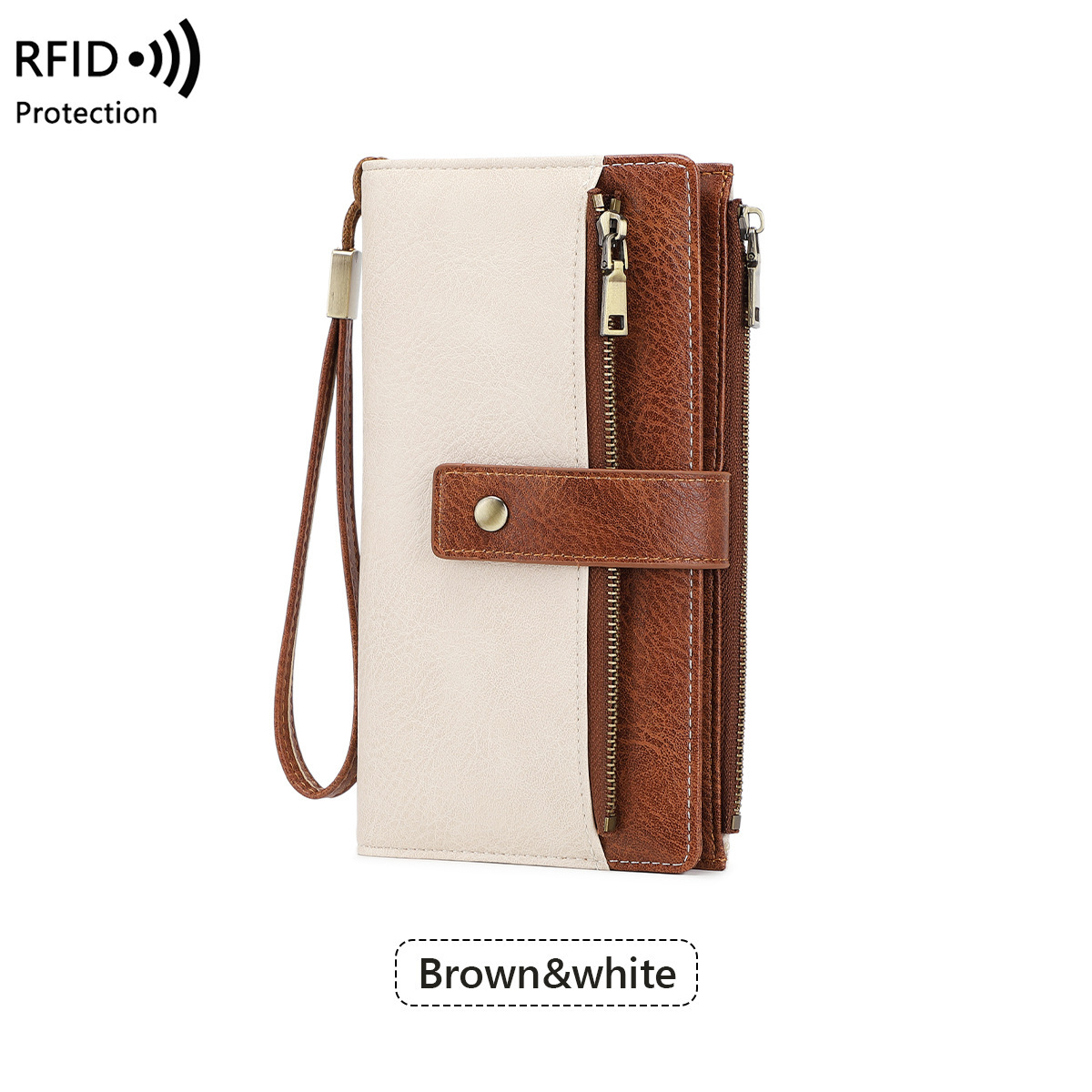 Anti-magnetic Womens Multi-Card Trifold Long Fashion Wallet - Imagen 6