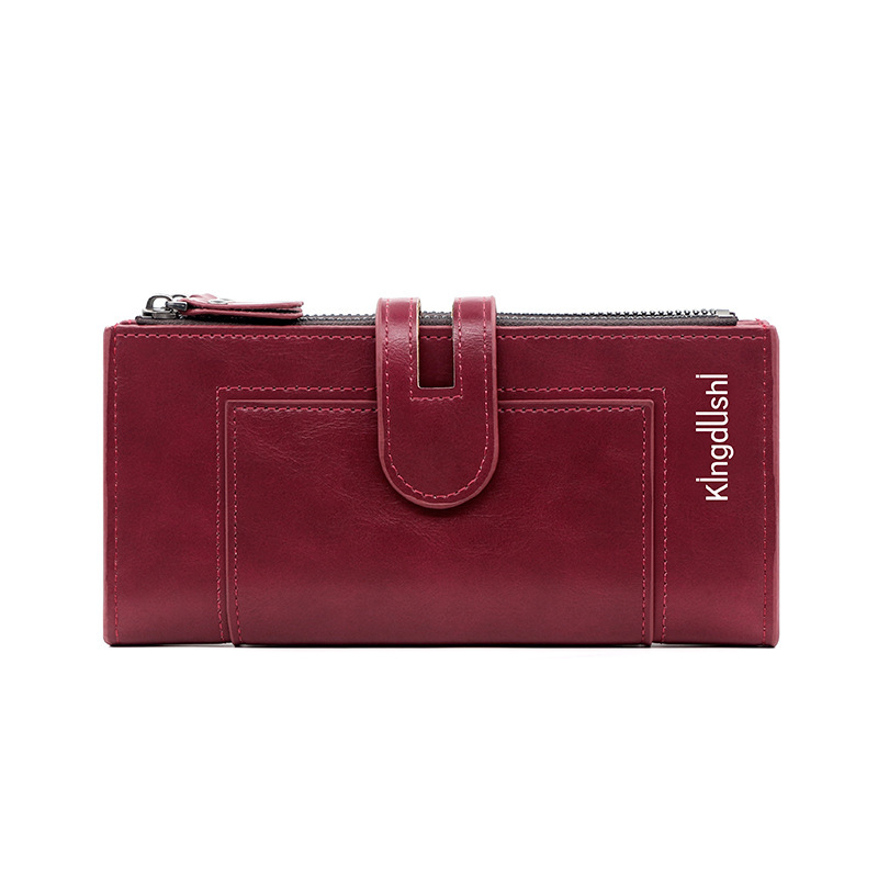 Fashion Minimalist Magnetic Buckle Multi-card Slot Zipper Bag - Imagen 8